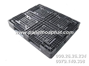 Pallet nhựa đen 1000x1200x150mm
